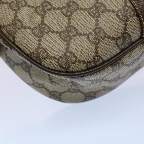 GUCCI GG Canvas Web Sherry Line Shoulder Bag Beige Red 89 02 032 Auth yk8711 - Picture 14 of 16